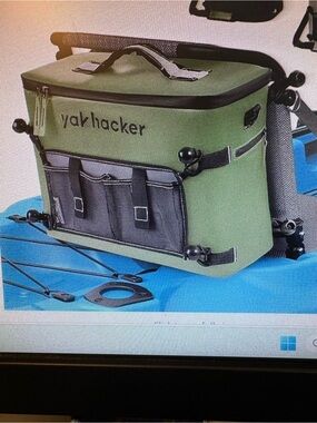 Source Unknown YakHacker Olive Green and Black Kayak Cooler/Storage Bag